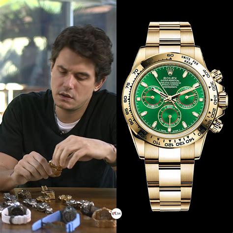 john mayer rolex daytona green|rolex daytona olive green dial.